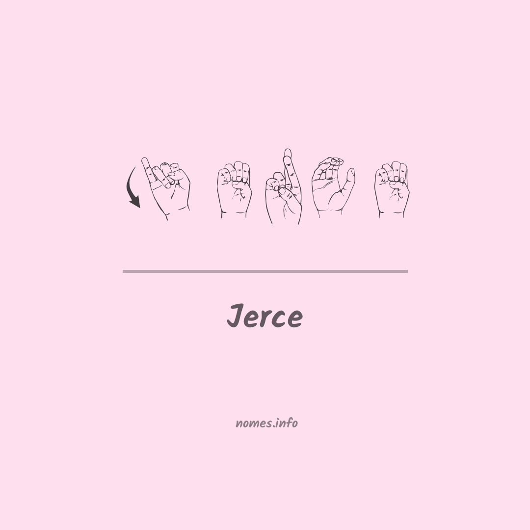 Jerce em Libras