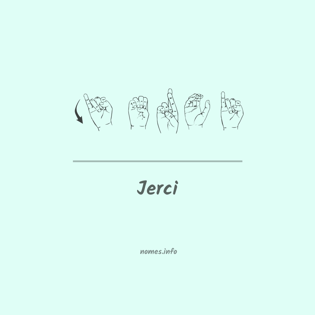 Jerci em Libras
