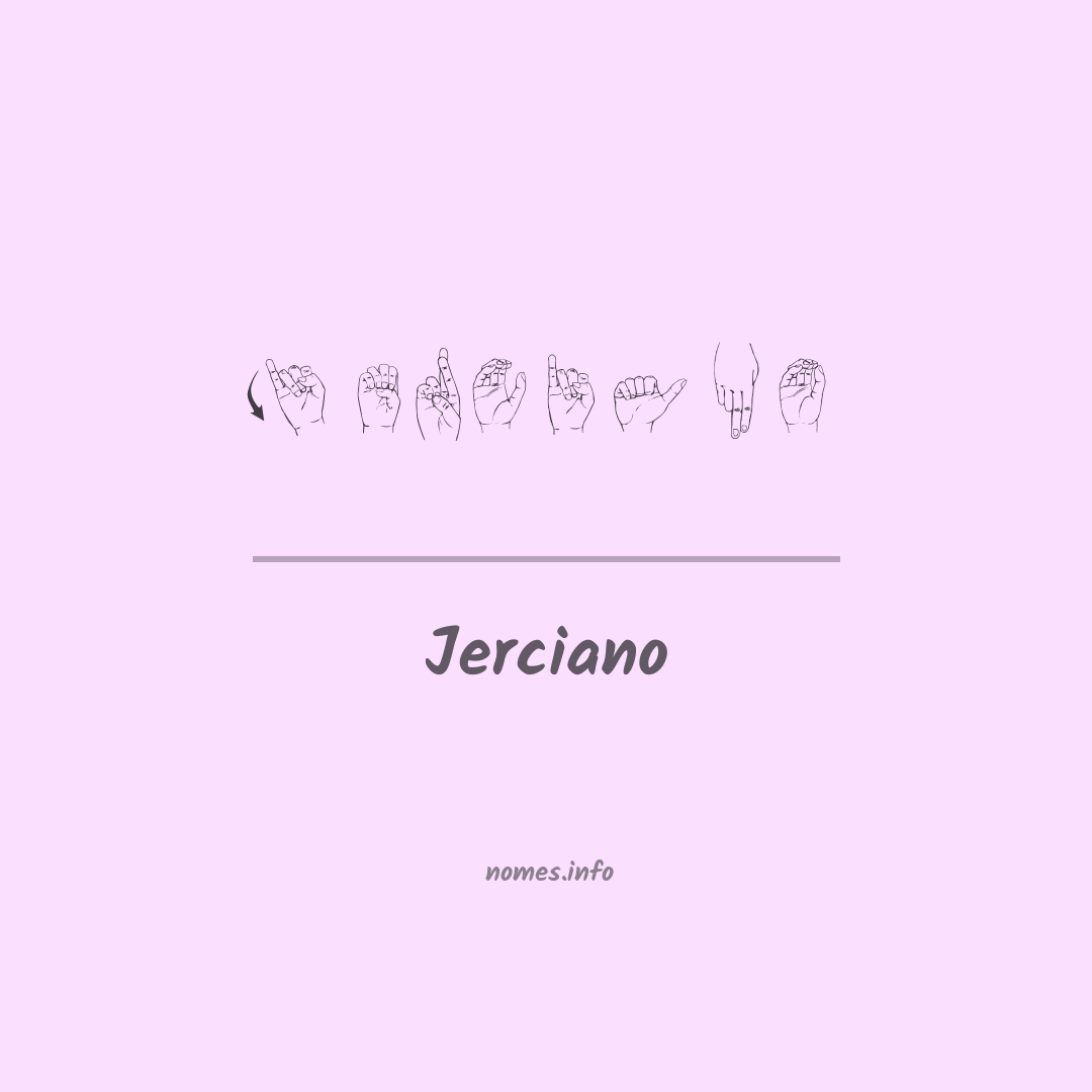 Jerciano em Libras