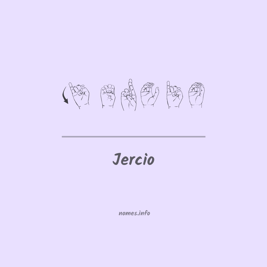 Jercio em Libras Jercio em Libras