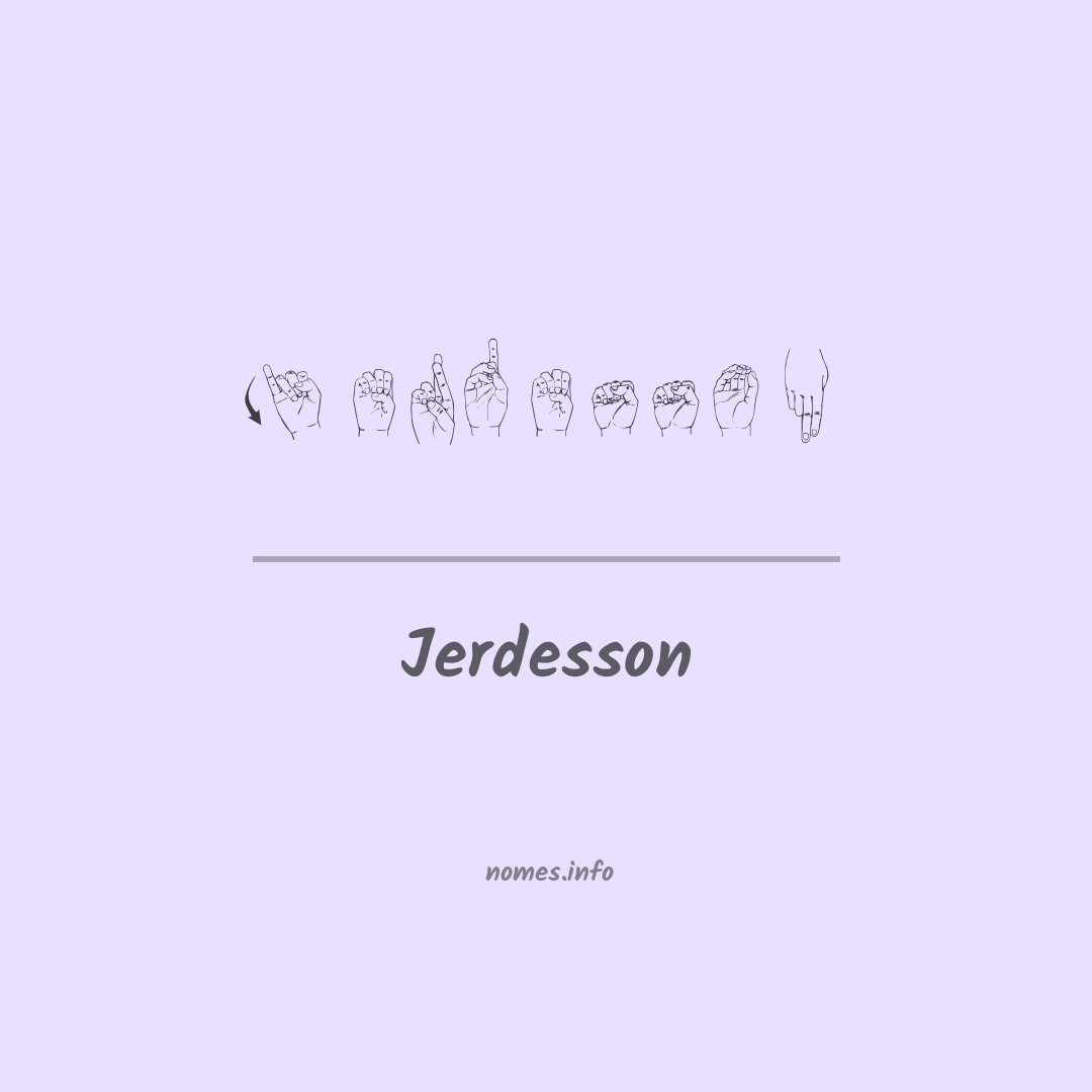 Jerdesson em Libras