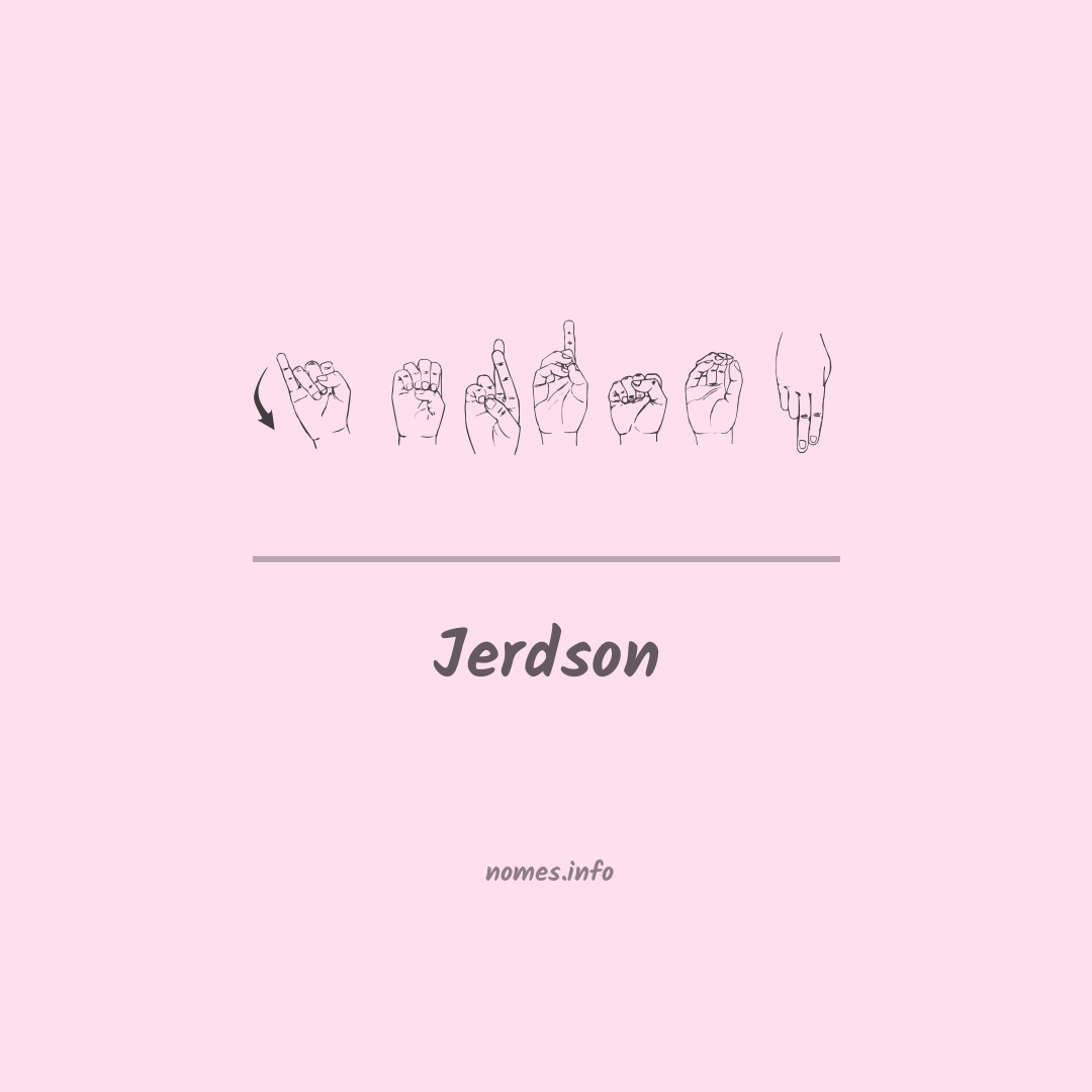 Jerdson em Libras