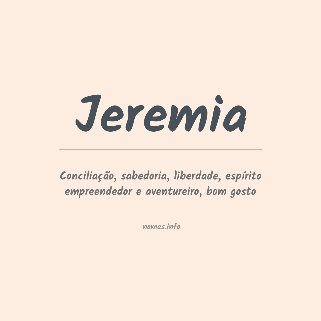 Significado do nome Jeremia