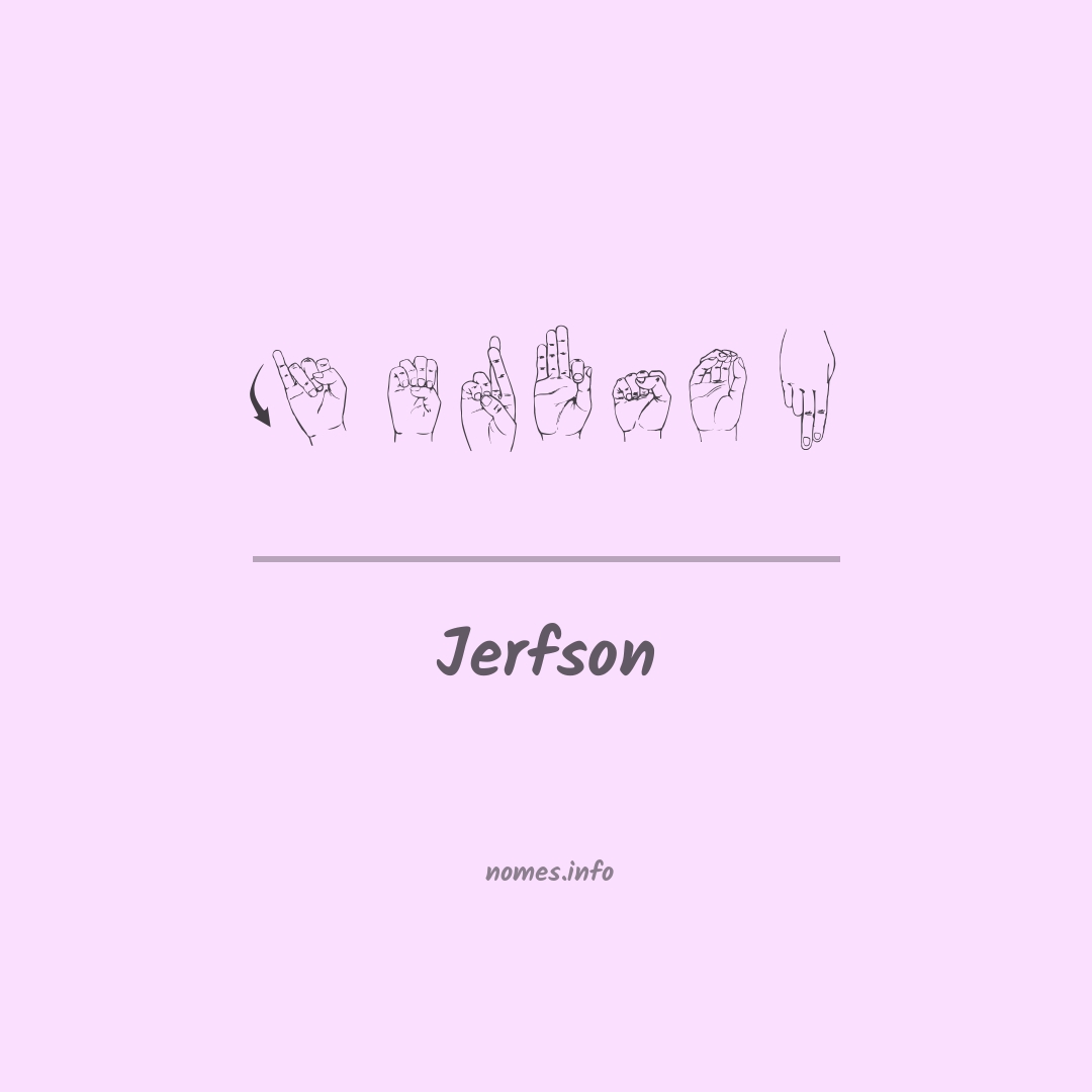 Jerfson em Libras