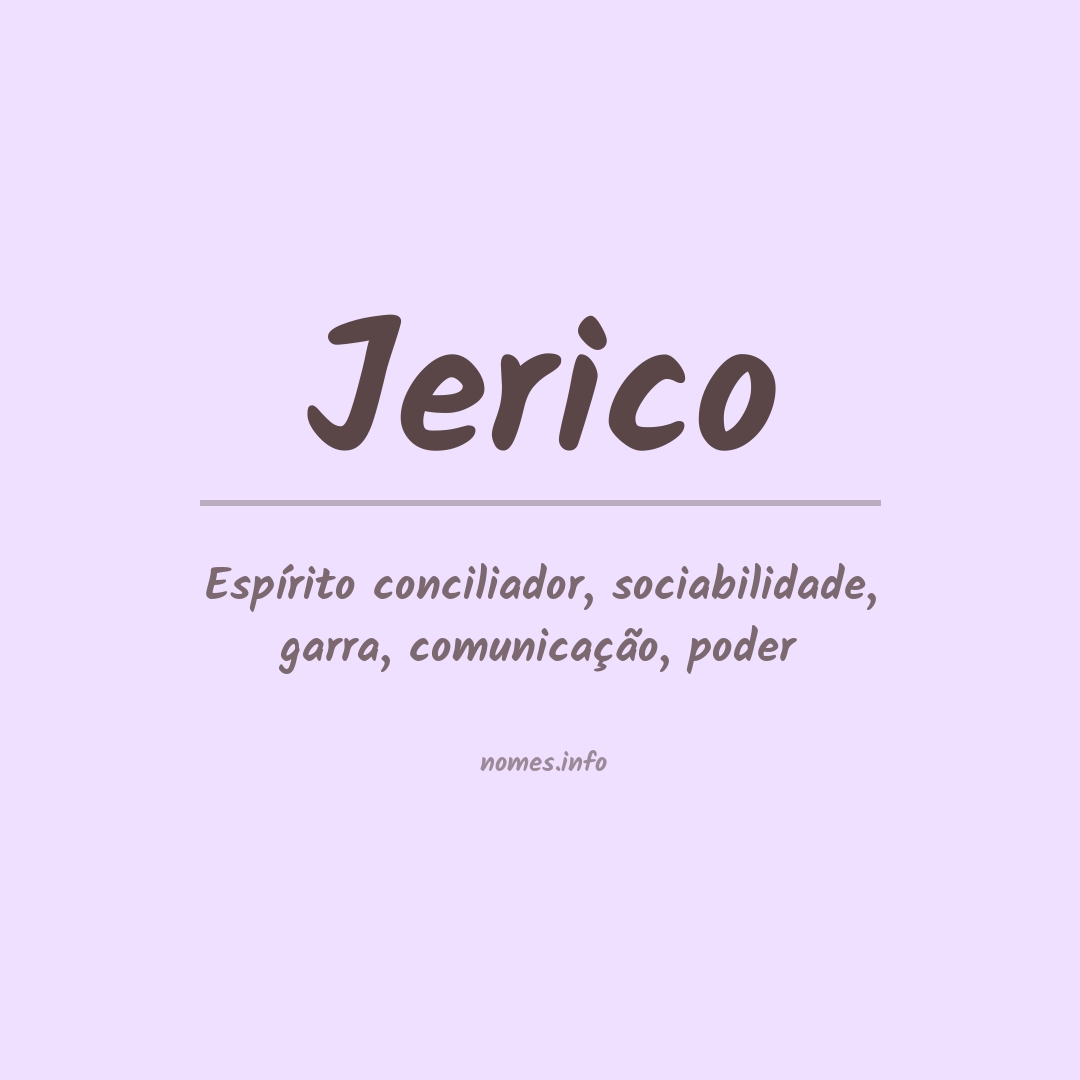 Significado do nome Jerico