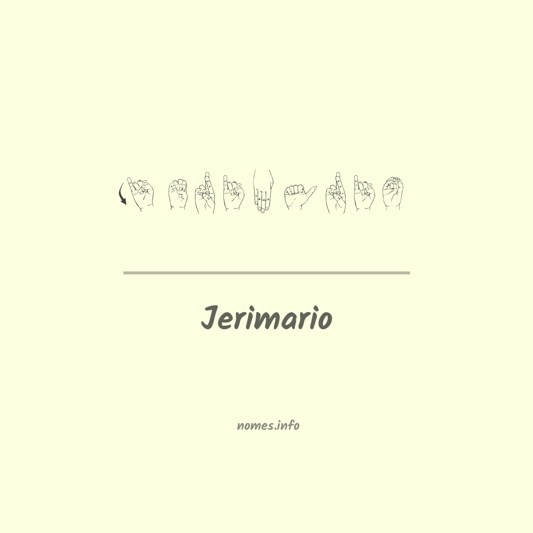 Jerimario em Libras