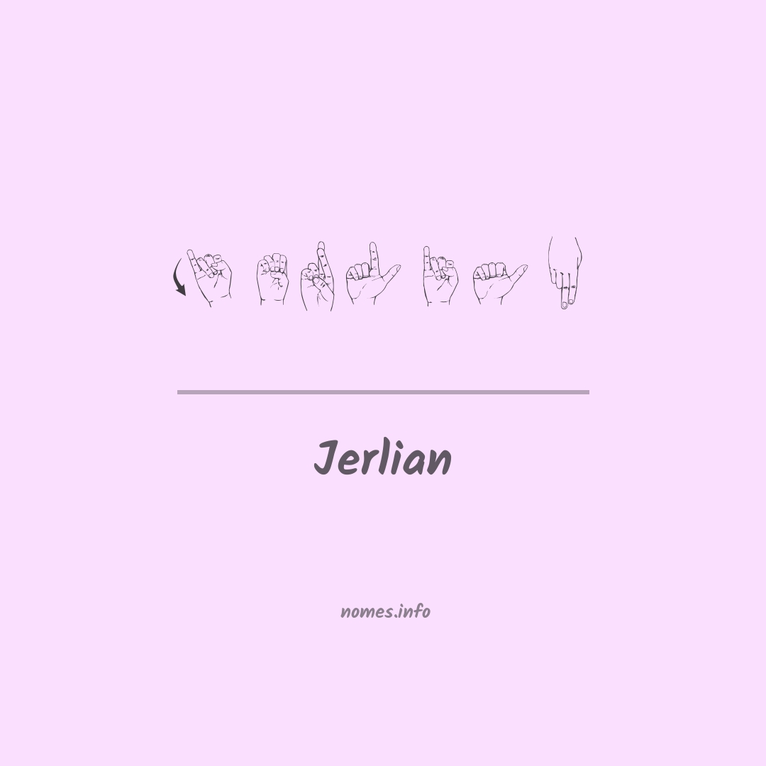 Jerlian em Libras