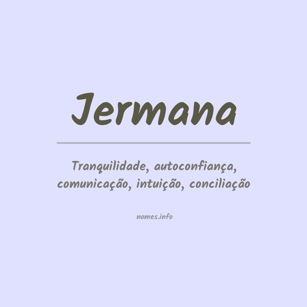 Significado do nome Jermana