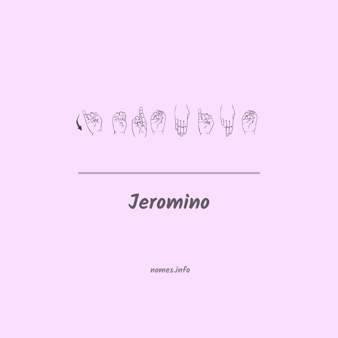 Jeromino em Libras