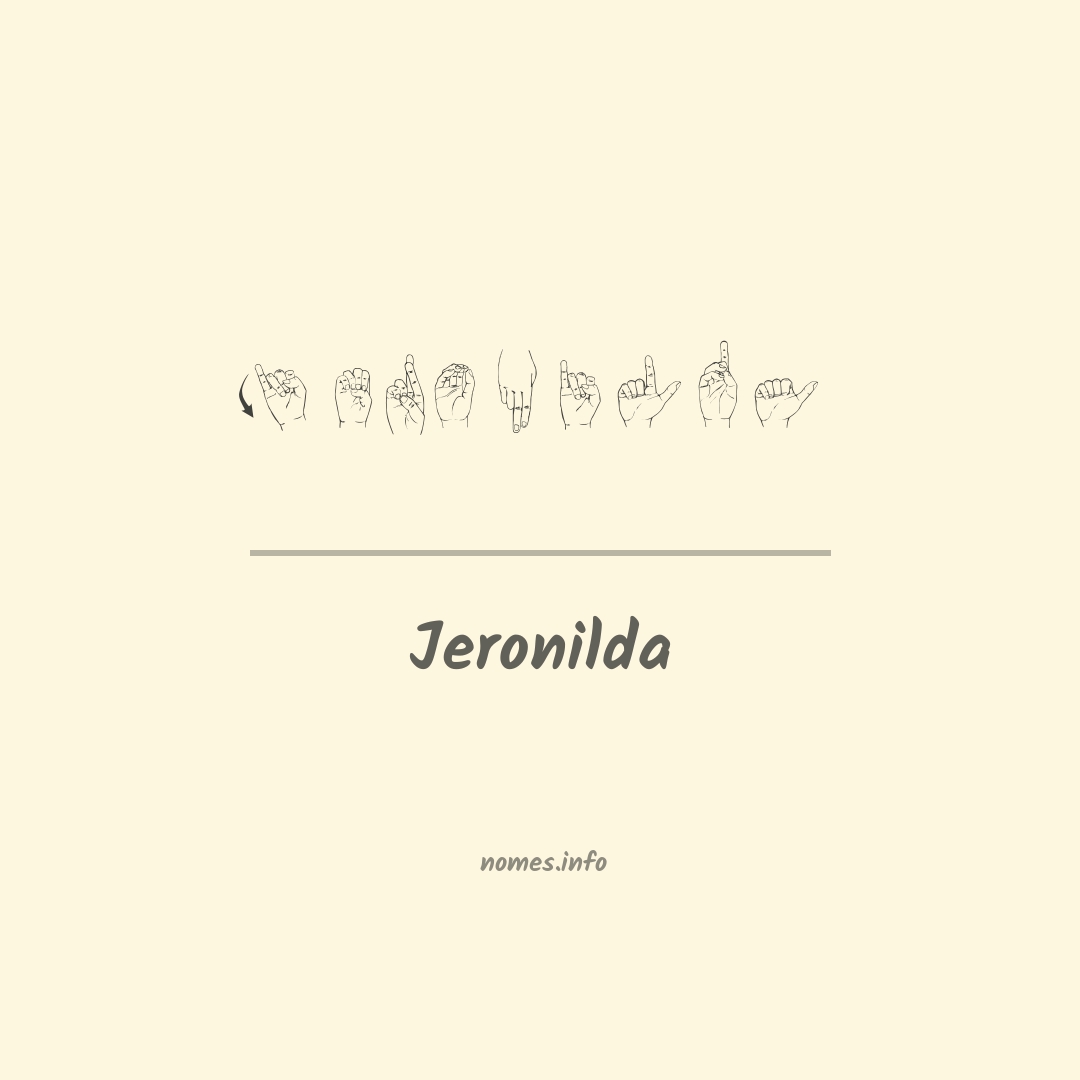 Jeronilda em Libras
