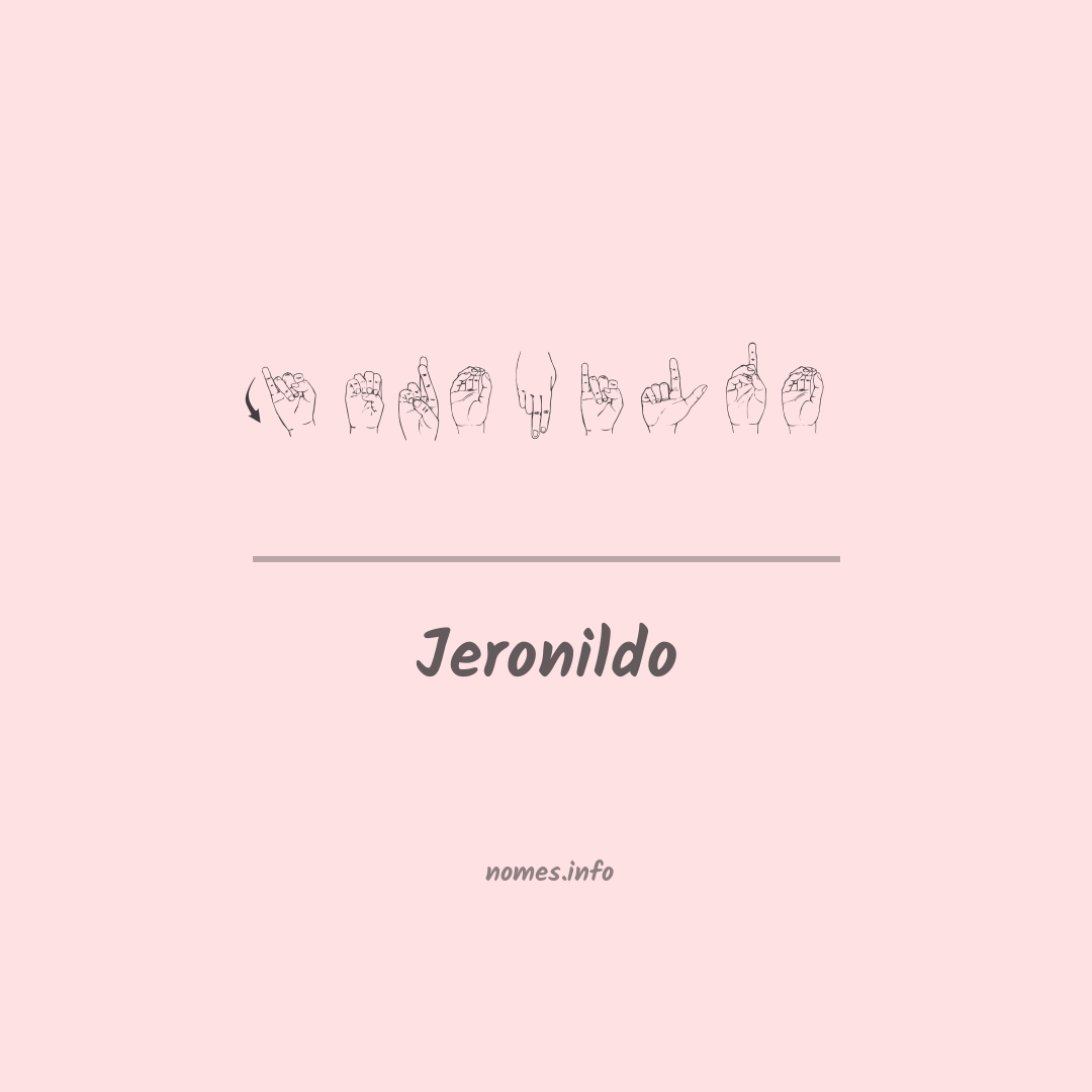 Jeronildo em Libras