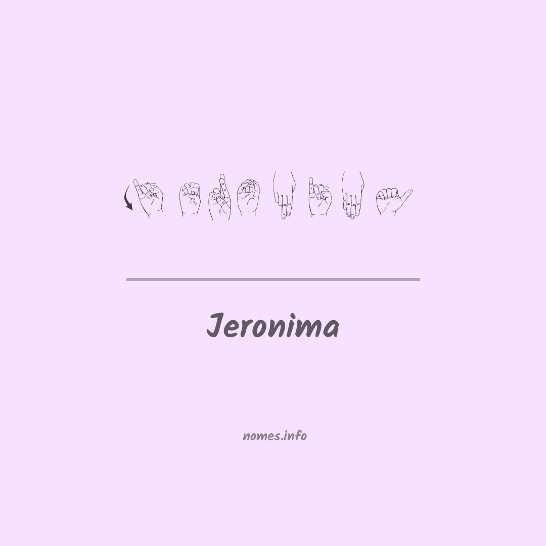 Jeronima em Libras