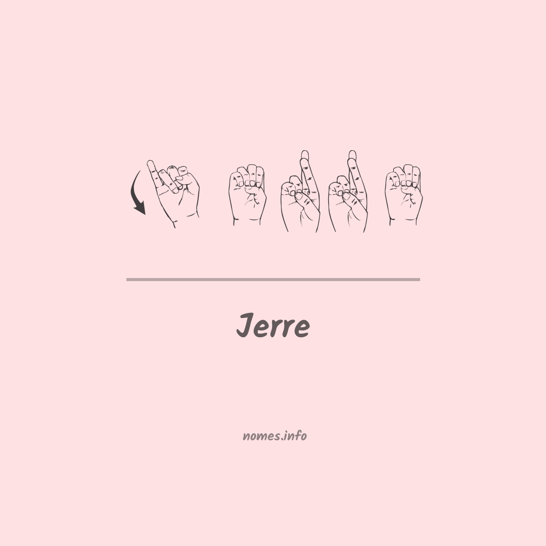Jerre em Libras
