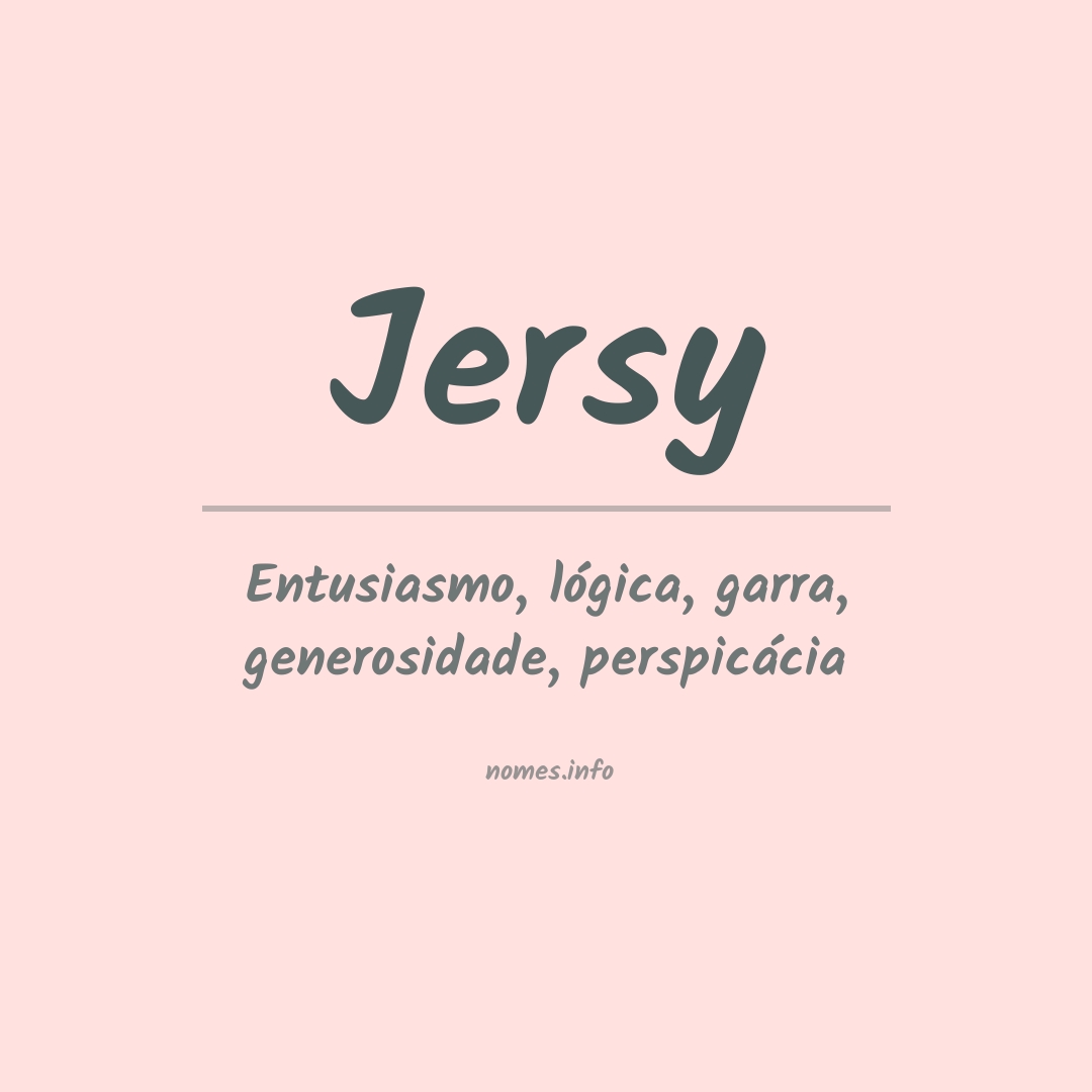 Significado do nome Jersy