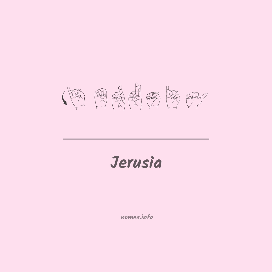 Jerusia em Libras