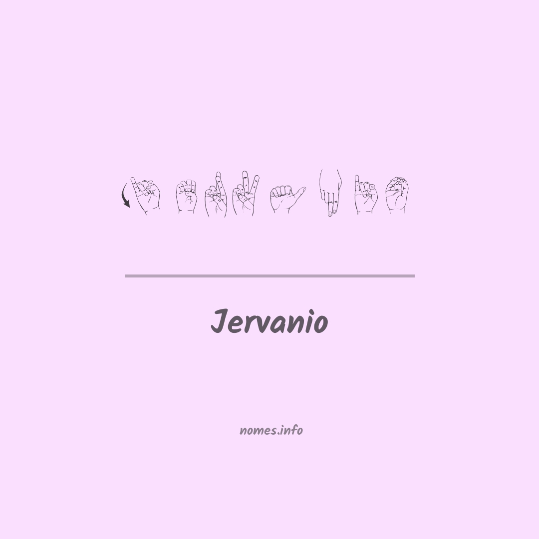 Jervanio em Libras