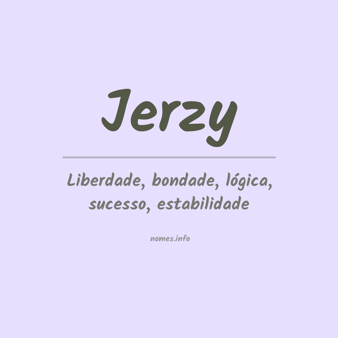 Significado do nome Jerzy