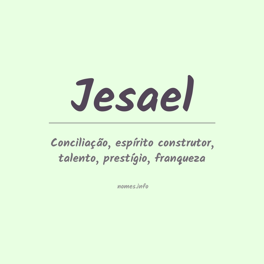 Significado do nome Jesael