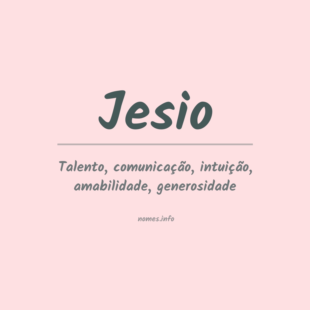 Significado do nome Jesio