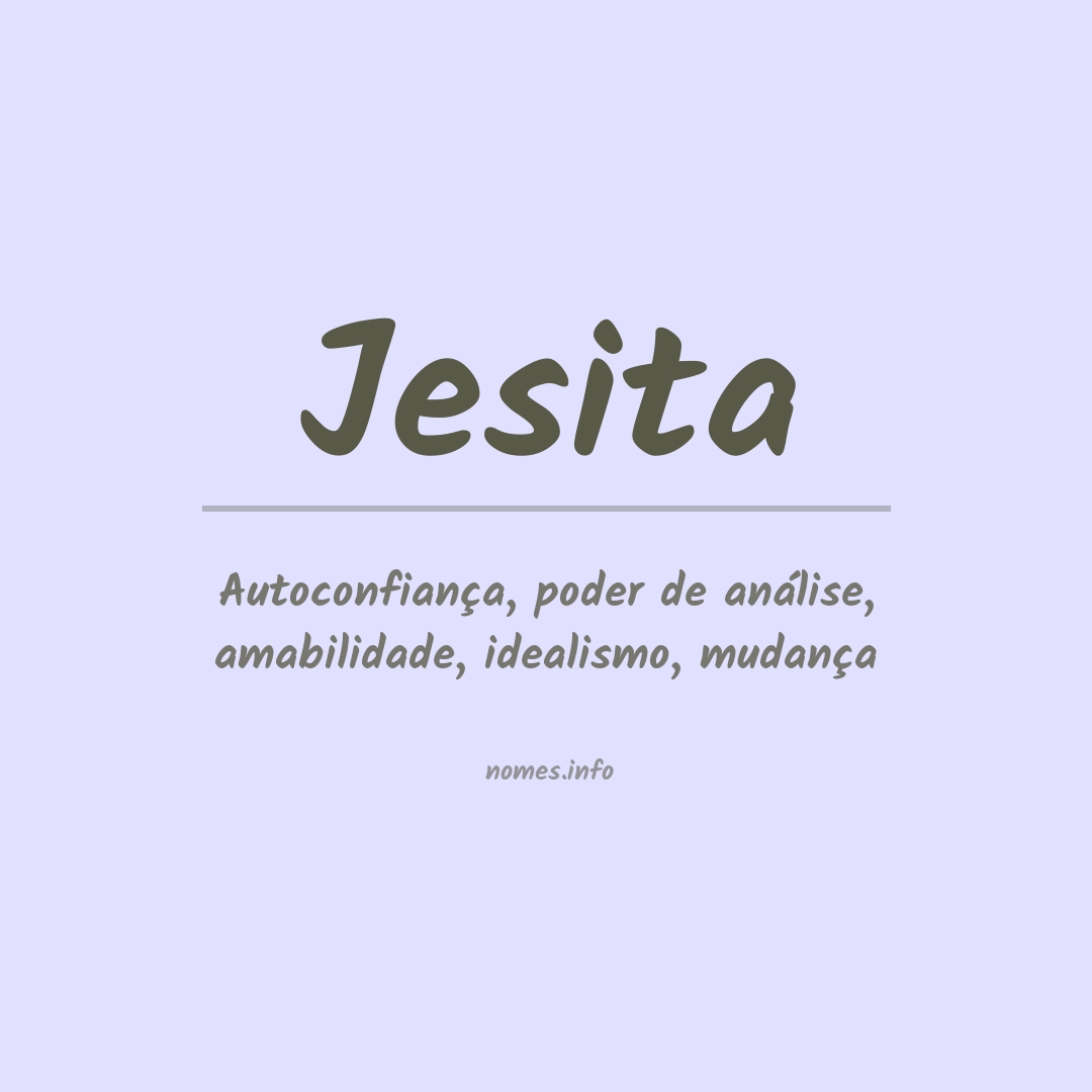 Significado do nome Jesita