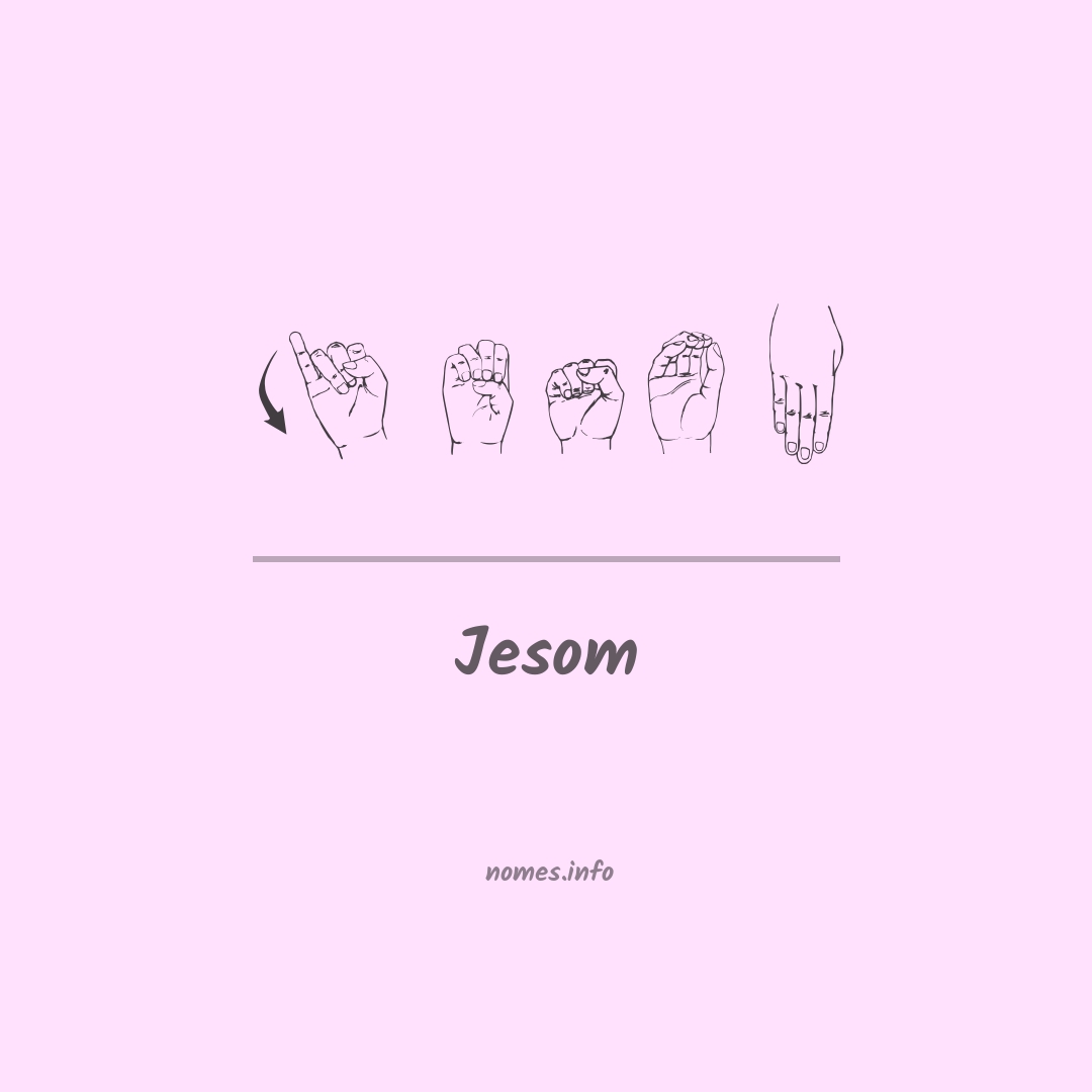 Jesom em Libras