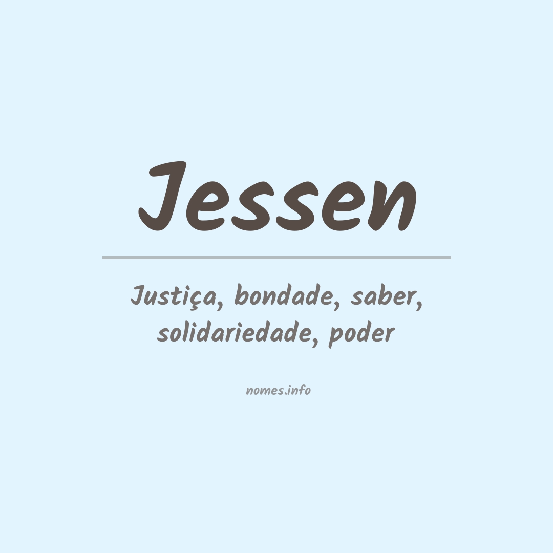 Significado do nome Jessen