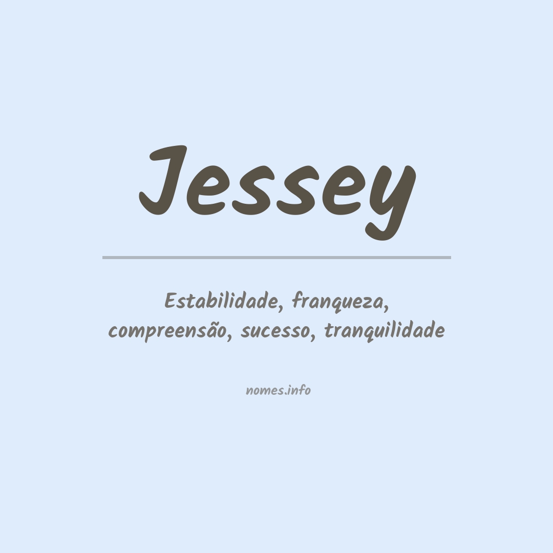 Significado do nome Jessey