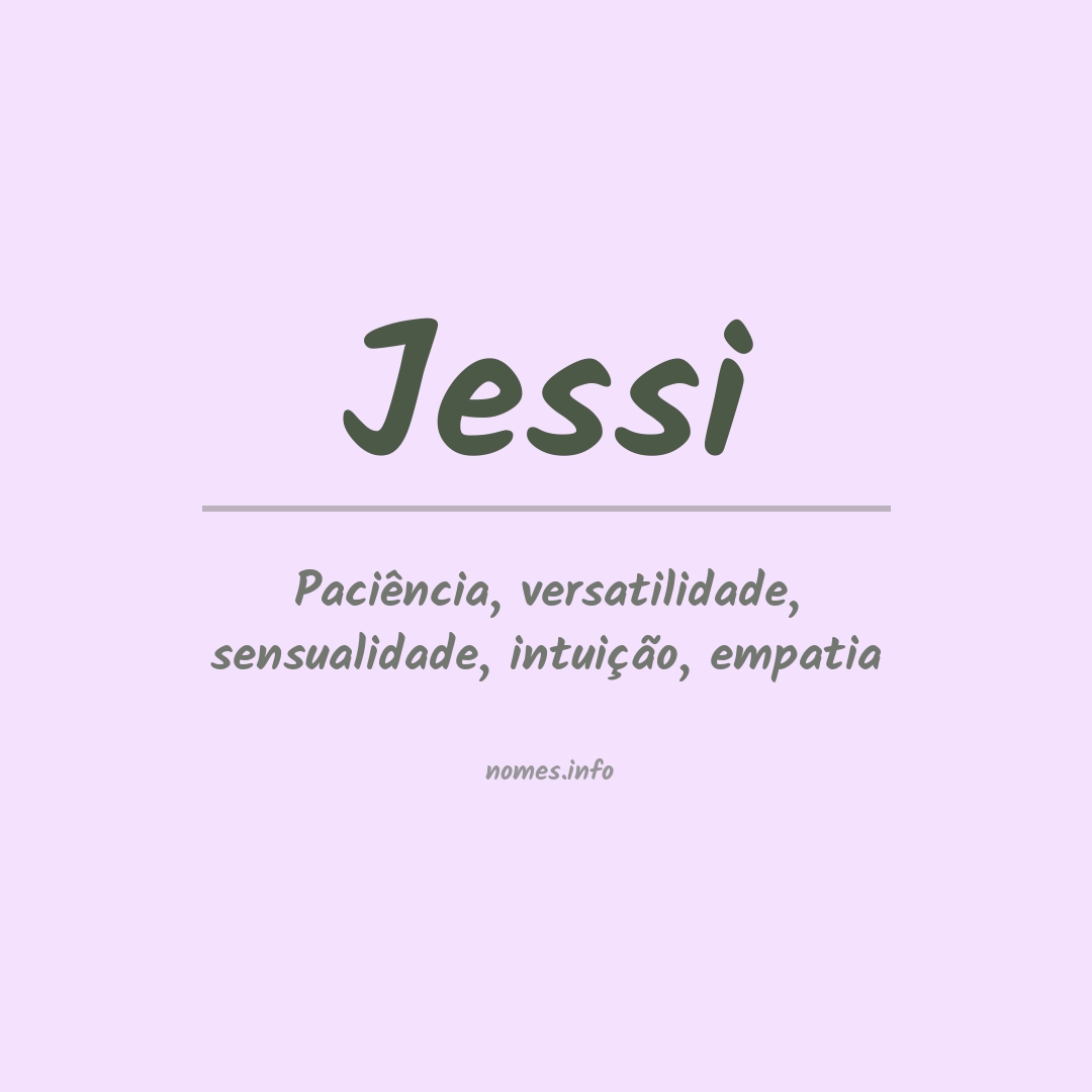 Significado do nome Jessi