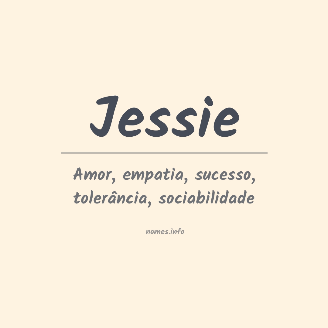 Significado do nome Jessie