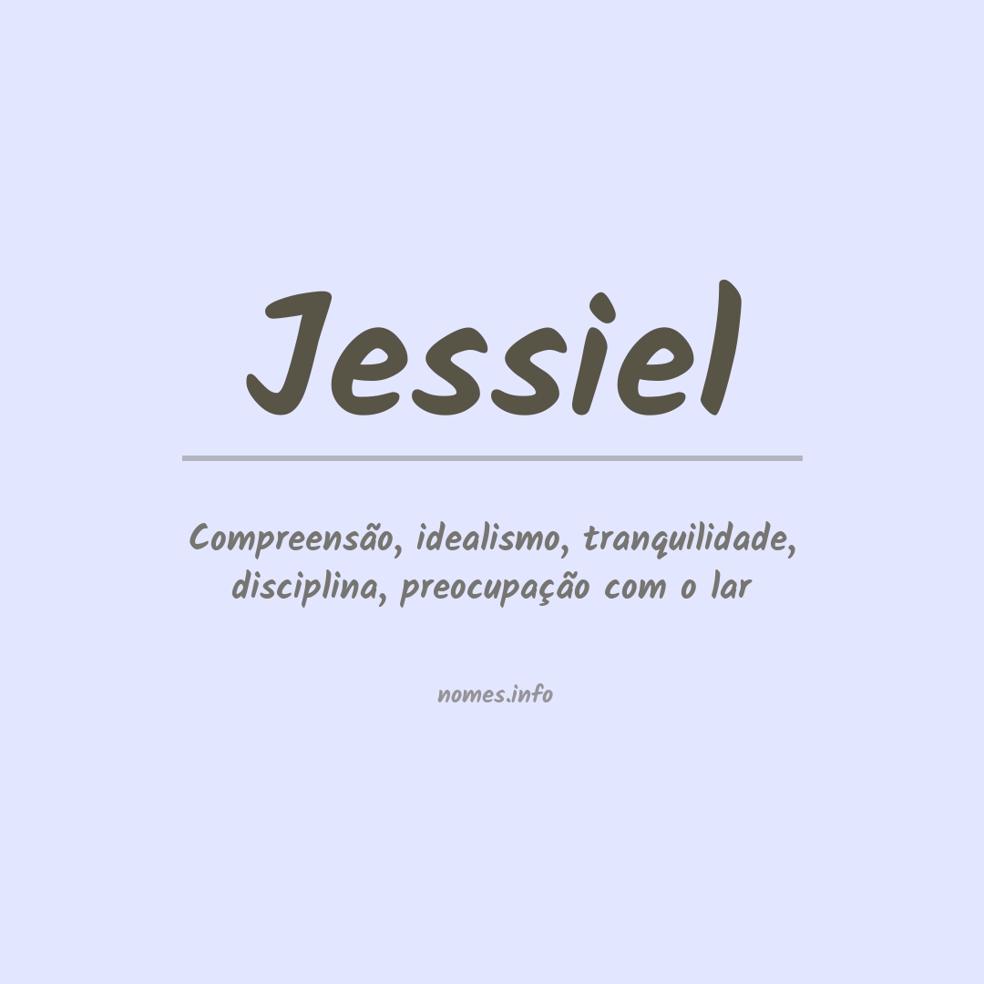 Significado do nome Jessiel