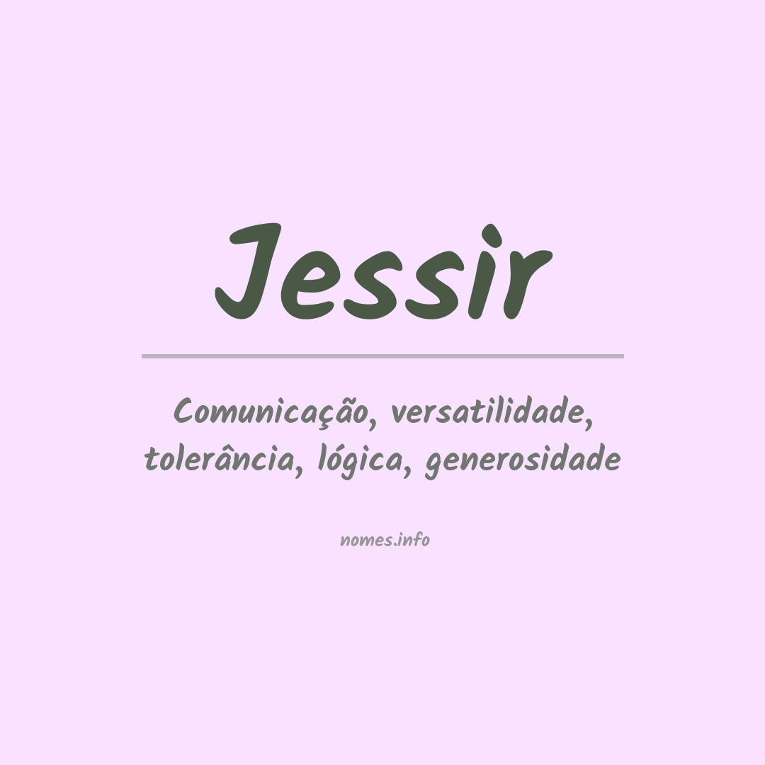 Significado do nome Jessir