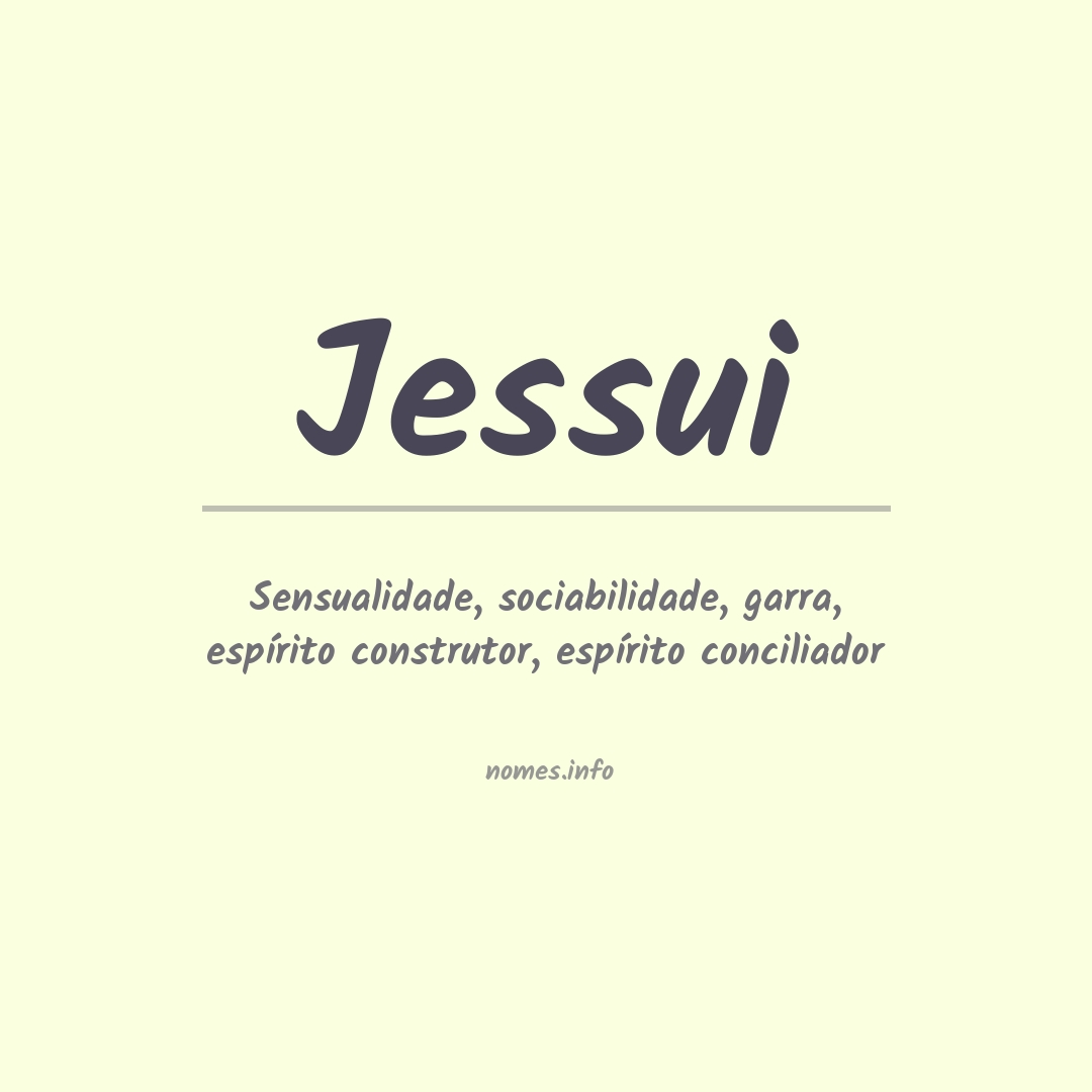 Significado do nome Jessui