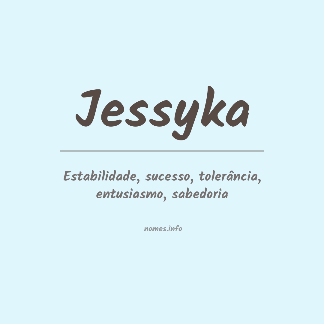 Significado do nome Jessyka
