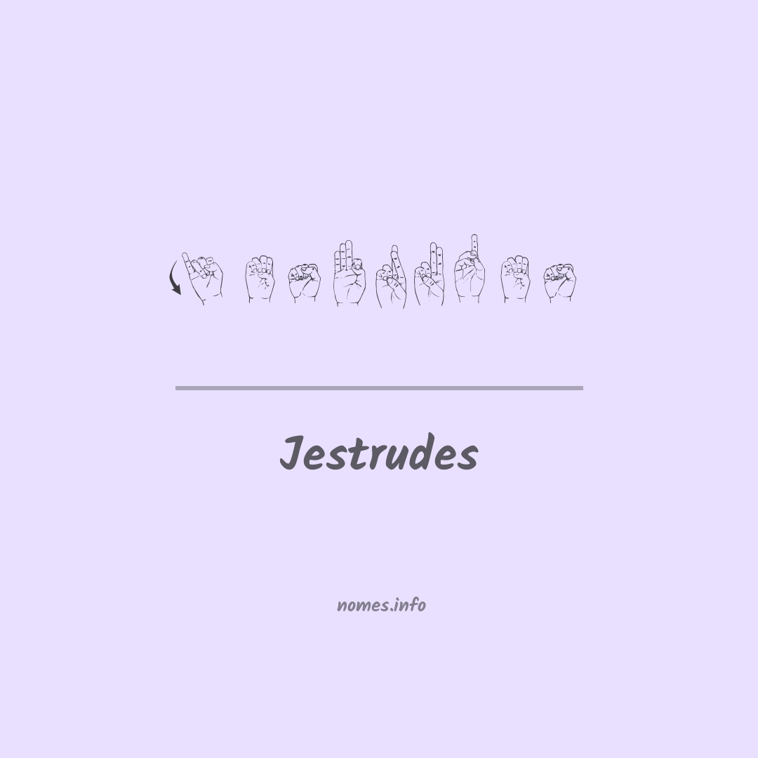 Jestrudes em Libras