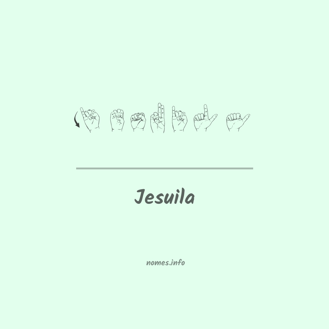 Jesuila em Libras