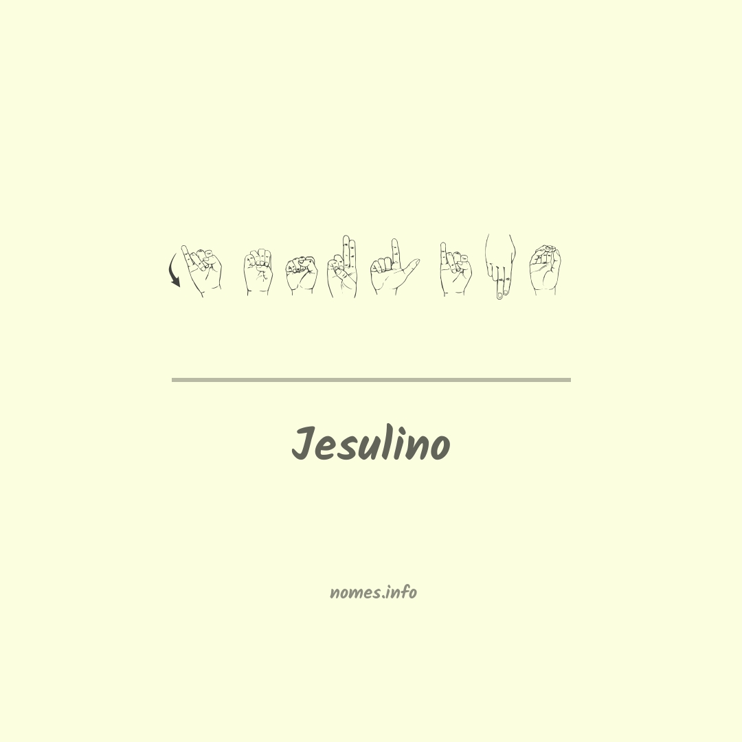 Jesulino em Libras