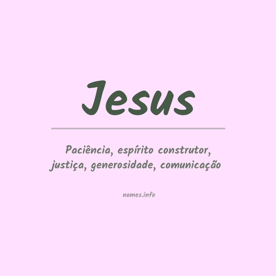 Significado do nome Jesus