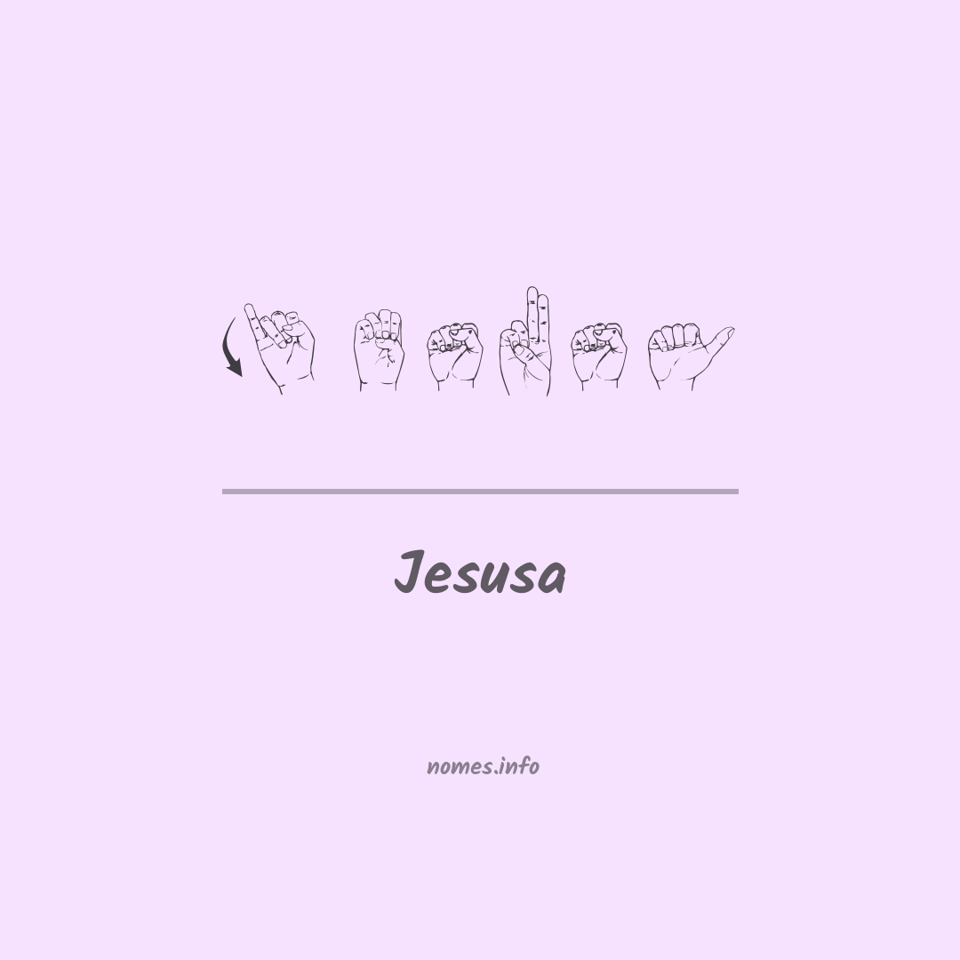 Jesusa em Libras