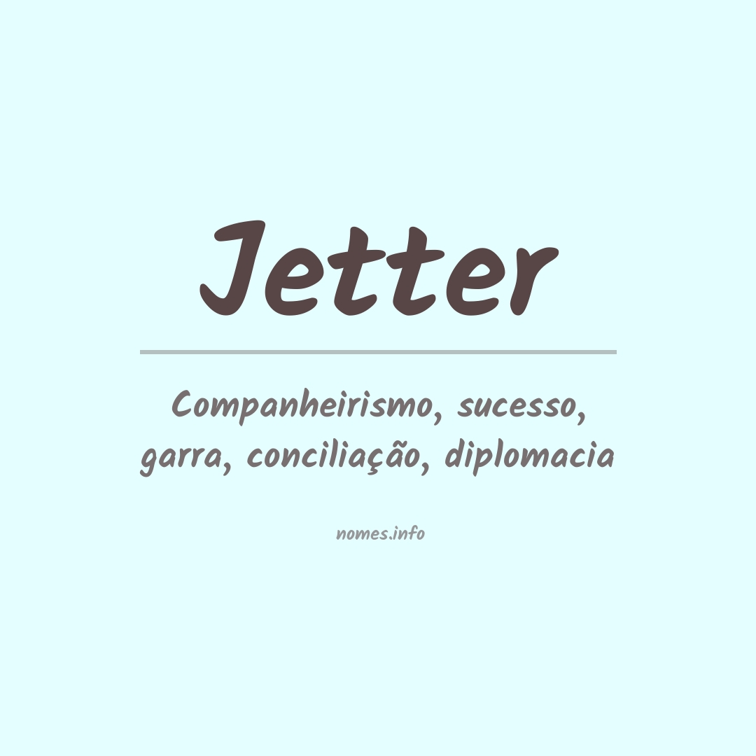 Significado do nome Jetter