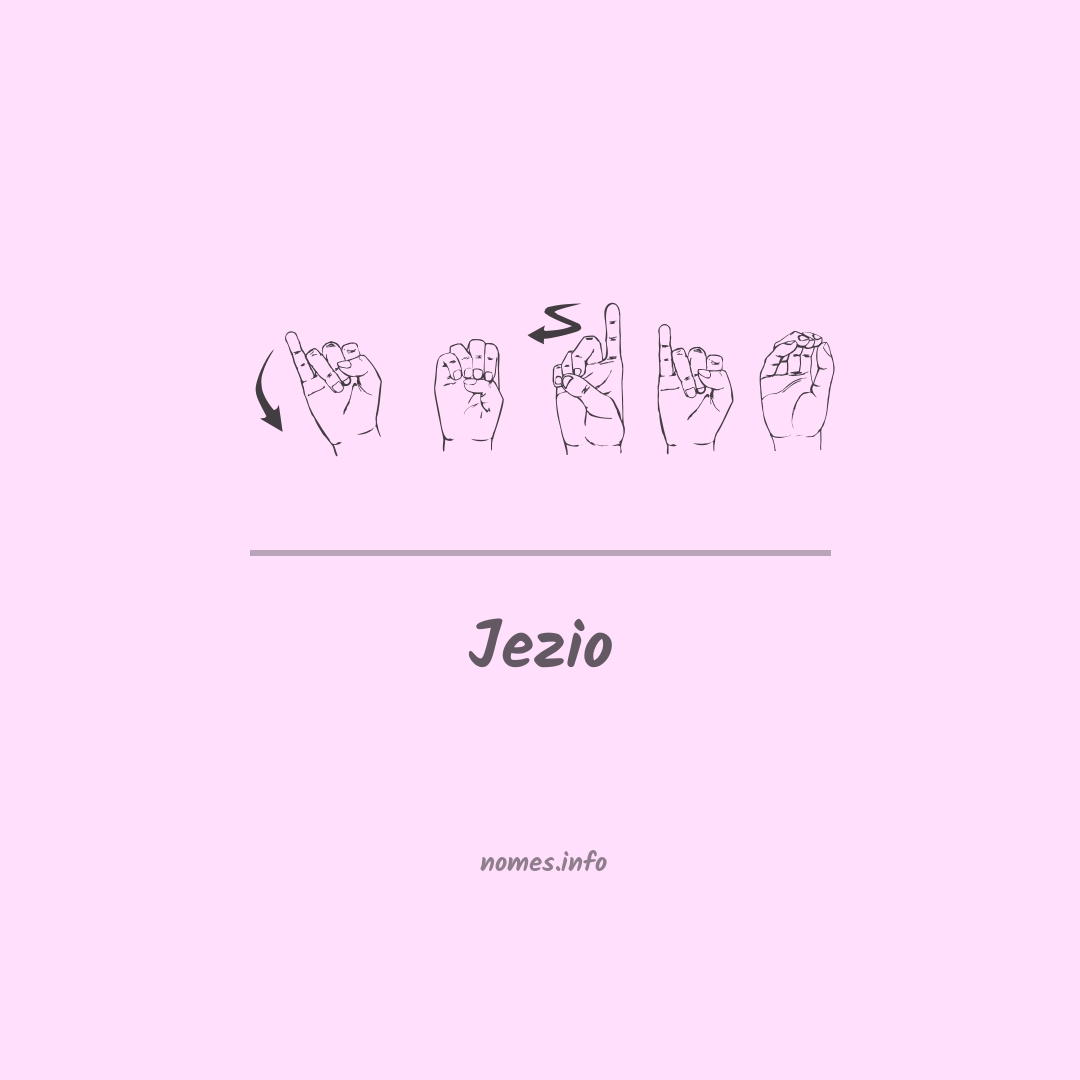 Jezio em Libras