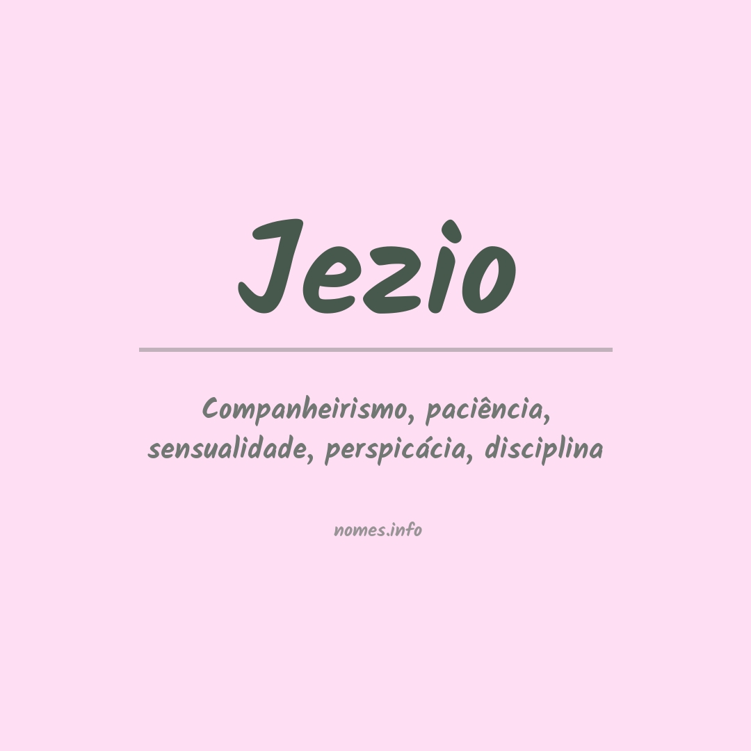 Significado do nome Jezio