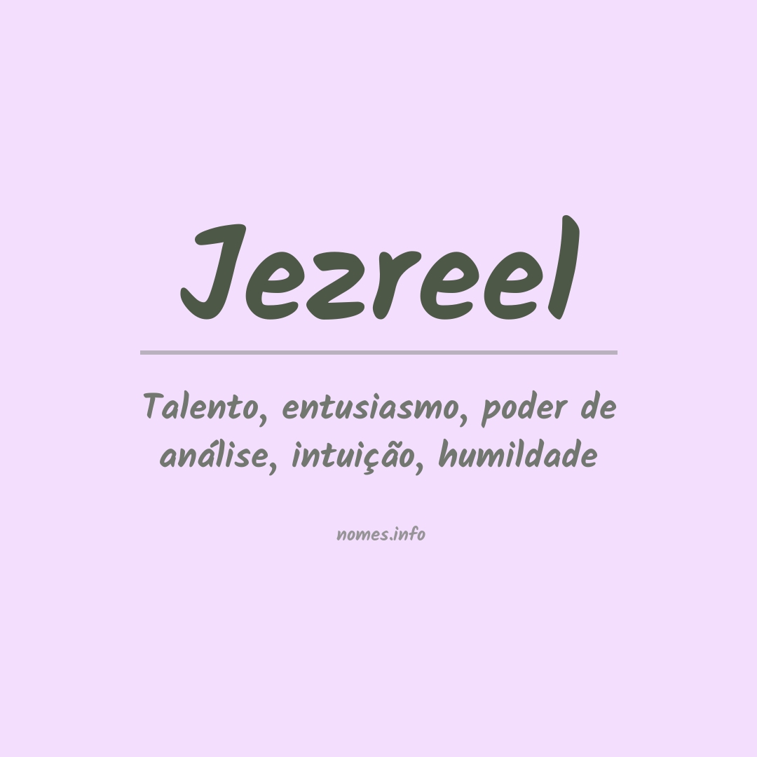 Significado do nome Jezreel