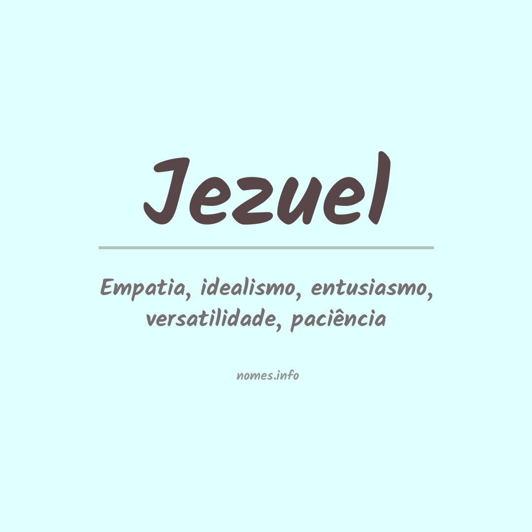 Significado do nome Jezuel