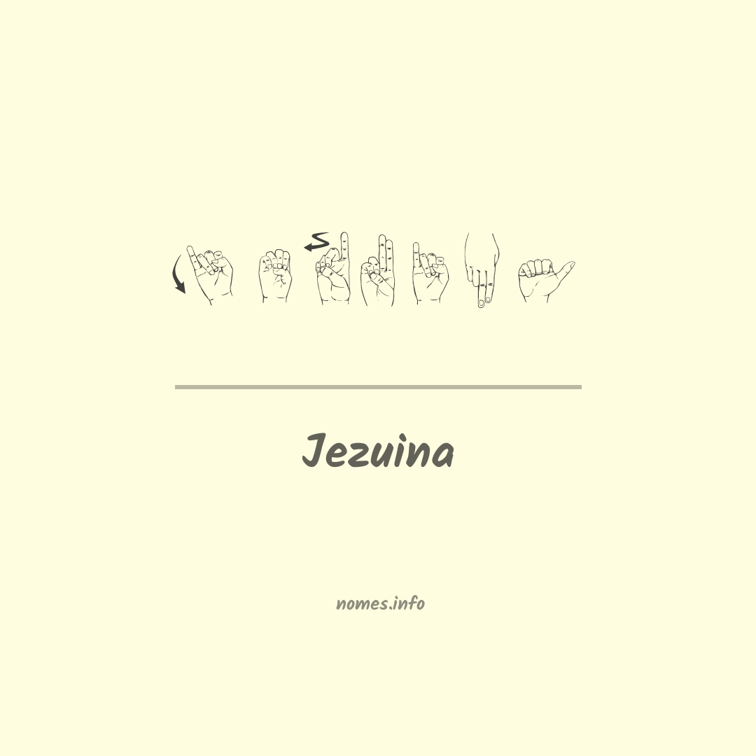 Jezuina em Libras