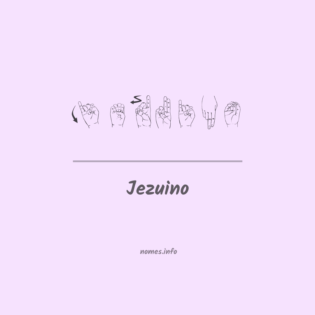Jezuino em Libras