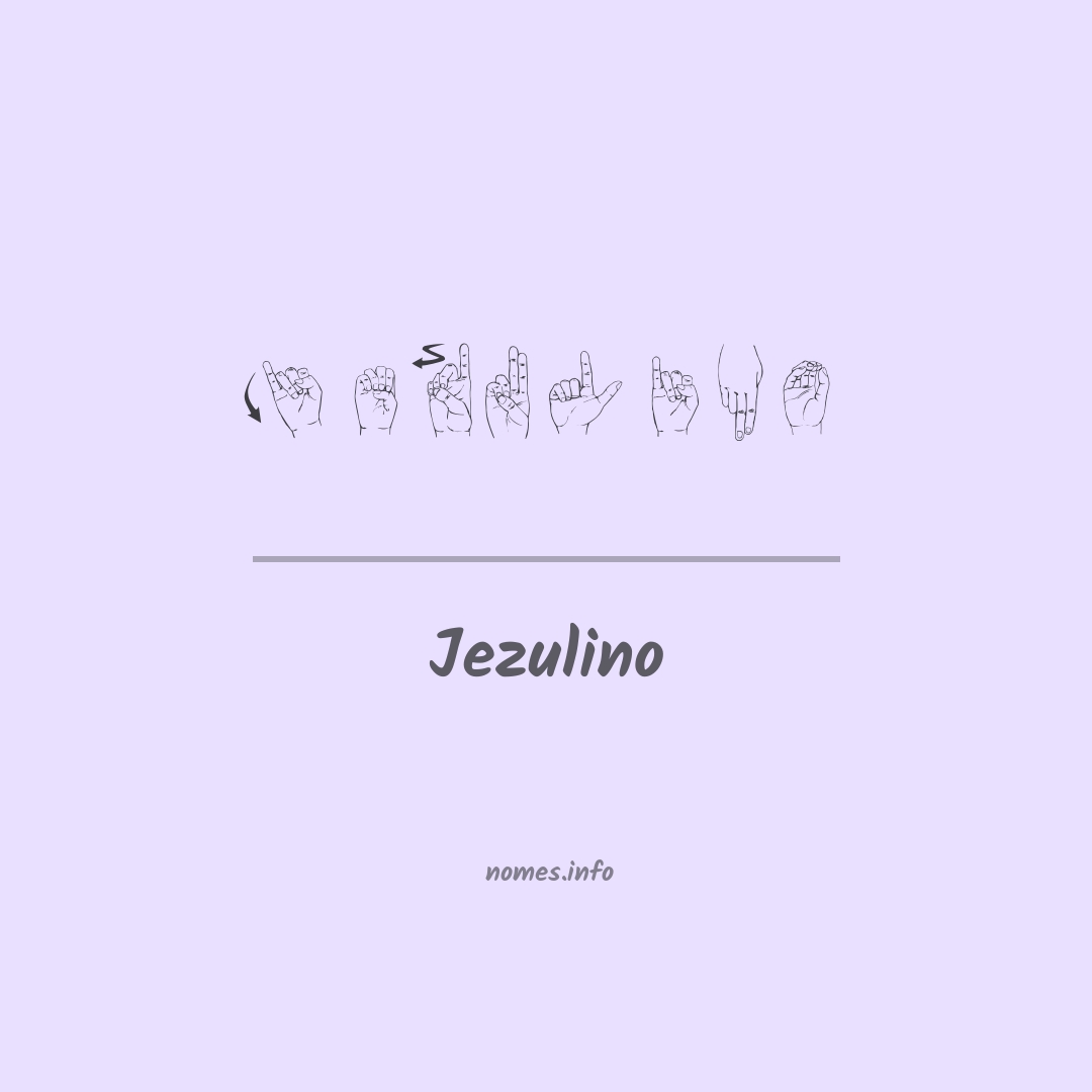 Jezulino em Libras