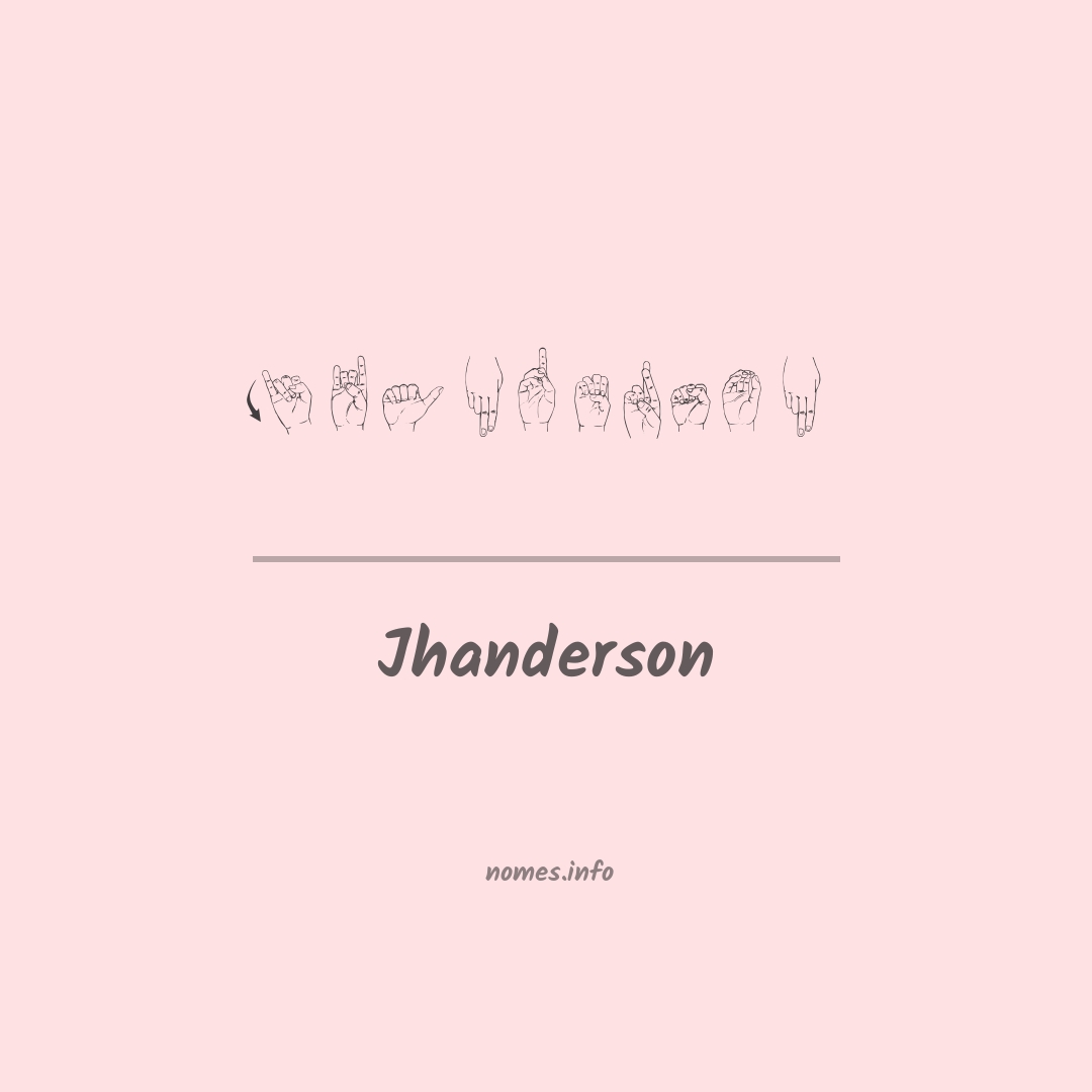 Jhanderson em Libras