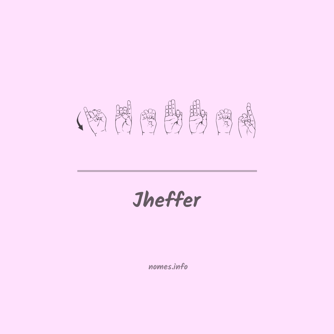 Jheffer em Libras