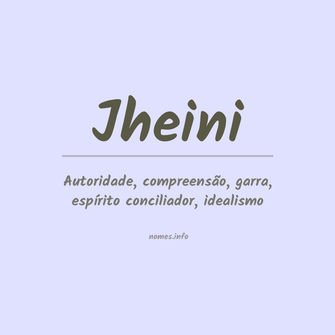 Significado do nome Jheini