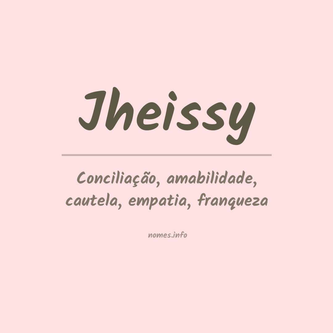 Significado do nome Jheissy